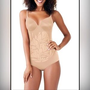 UEC MAIDENFORM NUDE COLOR WIRELESS THICK SNAP BACK STRETCH SHAPEWEAR SZ XXXL